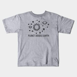 Planet Doodle Earth Kids T-Shirt